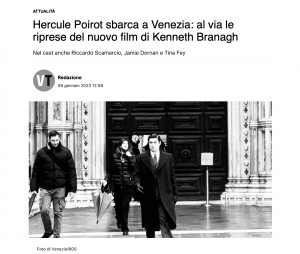 Hercule Poirot sbarca a Venezia